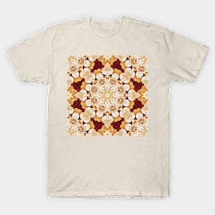 Hip moroccan print  bohemian mandala burgundy beige floral T-Shirt